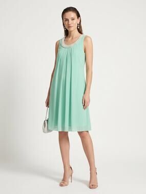 En Focus Petite Mint Green Sleeveless Dress – Size 12P, NWOT